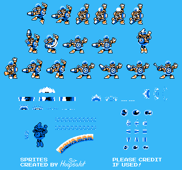 Mega Man Customs - Aqua Man (NES-Style)