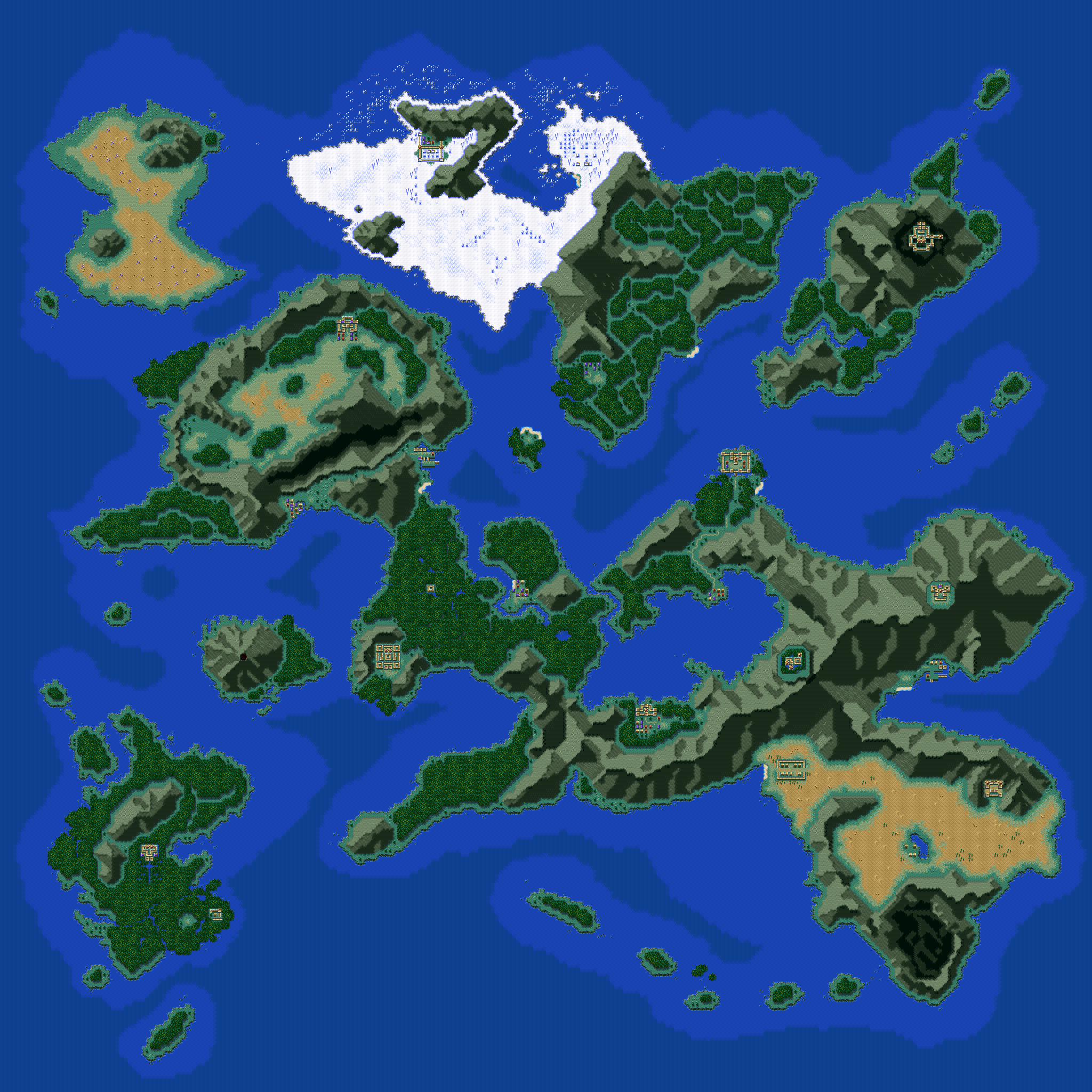 Trials of Mana (JPN) - World Map