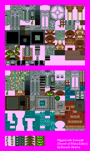 Secret of Mana - Tree Palace (Interior) & Grand Palace (Interior)
