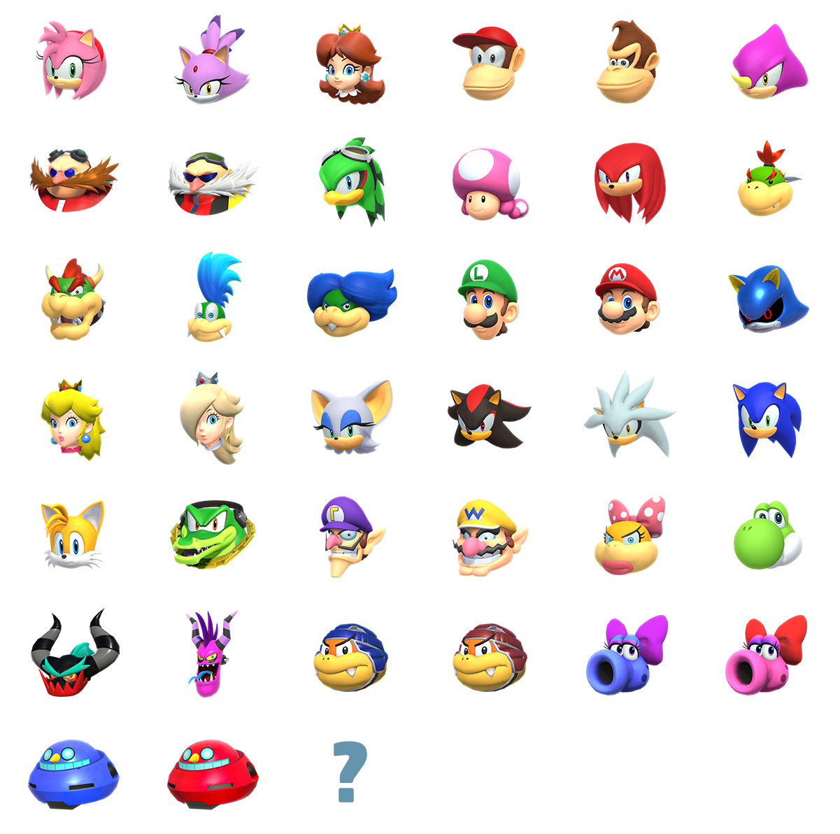 Mario & Sonic at the Olympic Games Tokyo 2020 - Character Icons (Medium)