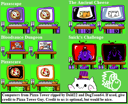 PC / Computer - Pizza Tower - HUD TV (Demo) - The Spriters Resource