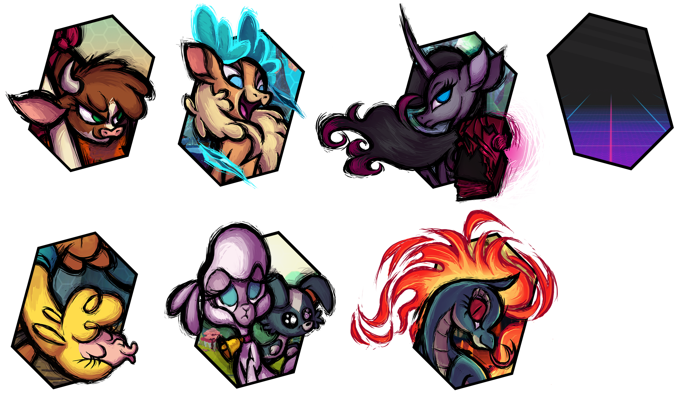 Them's Fightin' Herds - Character Portraits