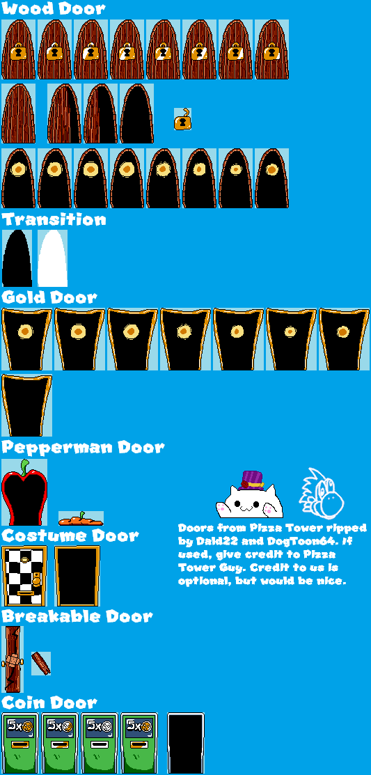 PC / Computer - Pizza Tower - Exit Door - The Spriters Resource