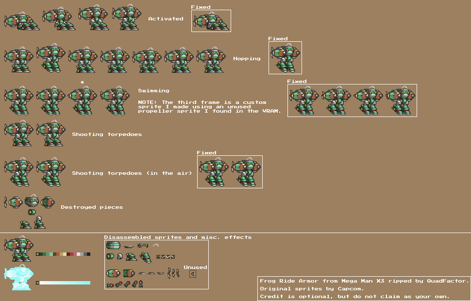 Mega Man X3 - Frog Ride Armor