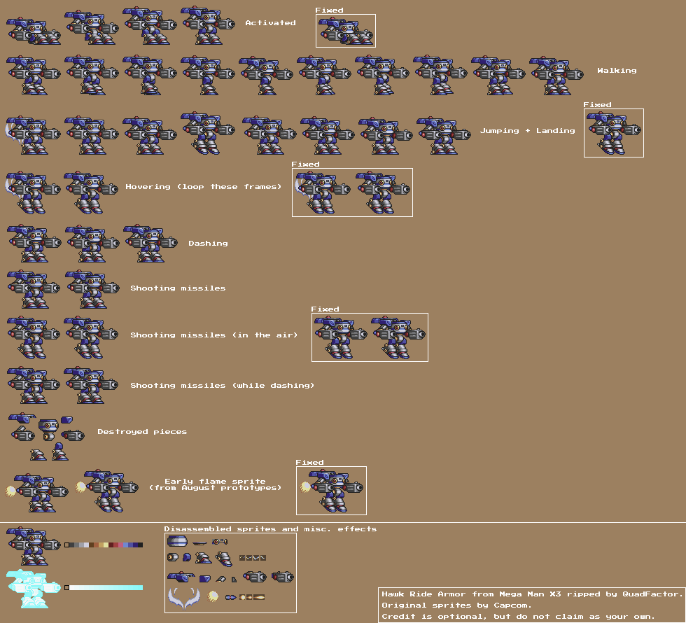 Mega Man X3 - Hawk Ride Armor