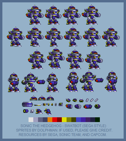 Sonic the Hedgehog Media Customs - Swat-Bot (SEGA-Style)