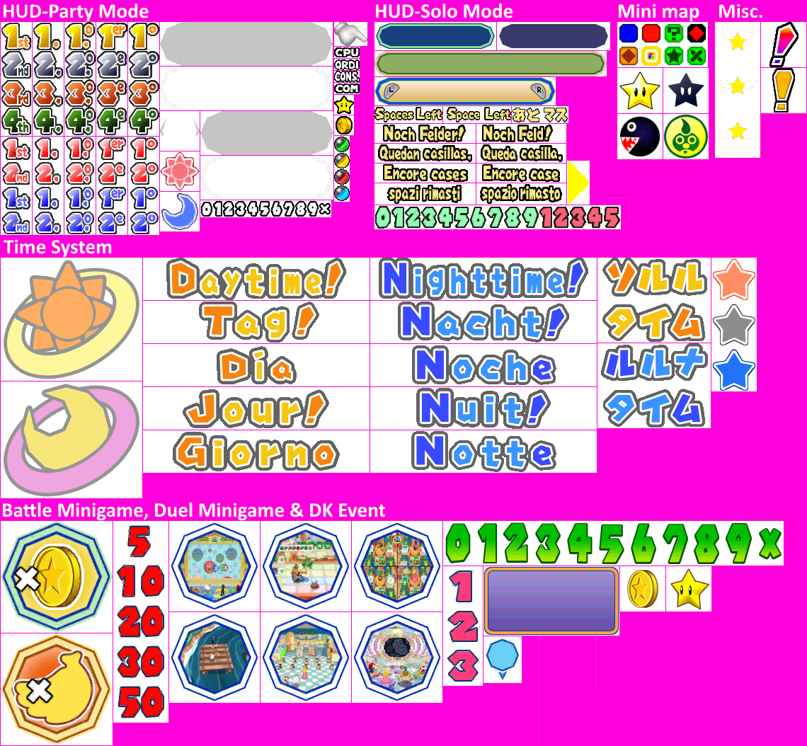 Mario Party 6 - Board HUD and Events