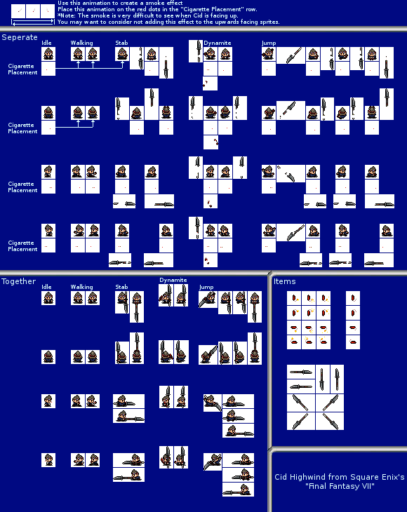 Final Fantasy 7 Customs - Cid (Zelda-Style)