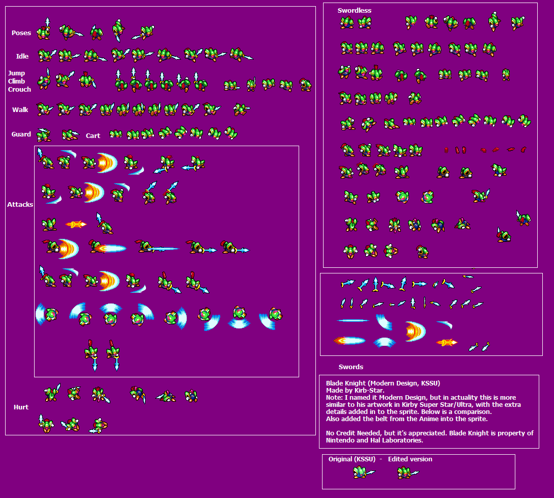 Kirby Customs - Blade Knight (Modern Design, Kirby Super Star Ultra-Style)