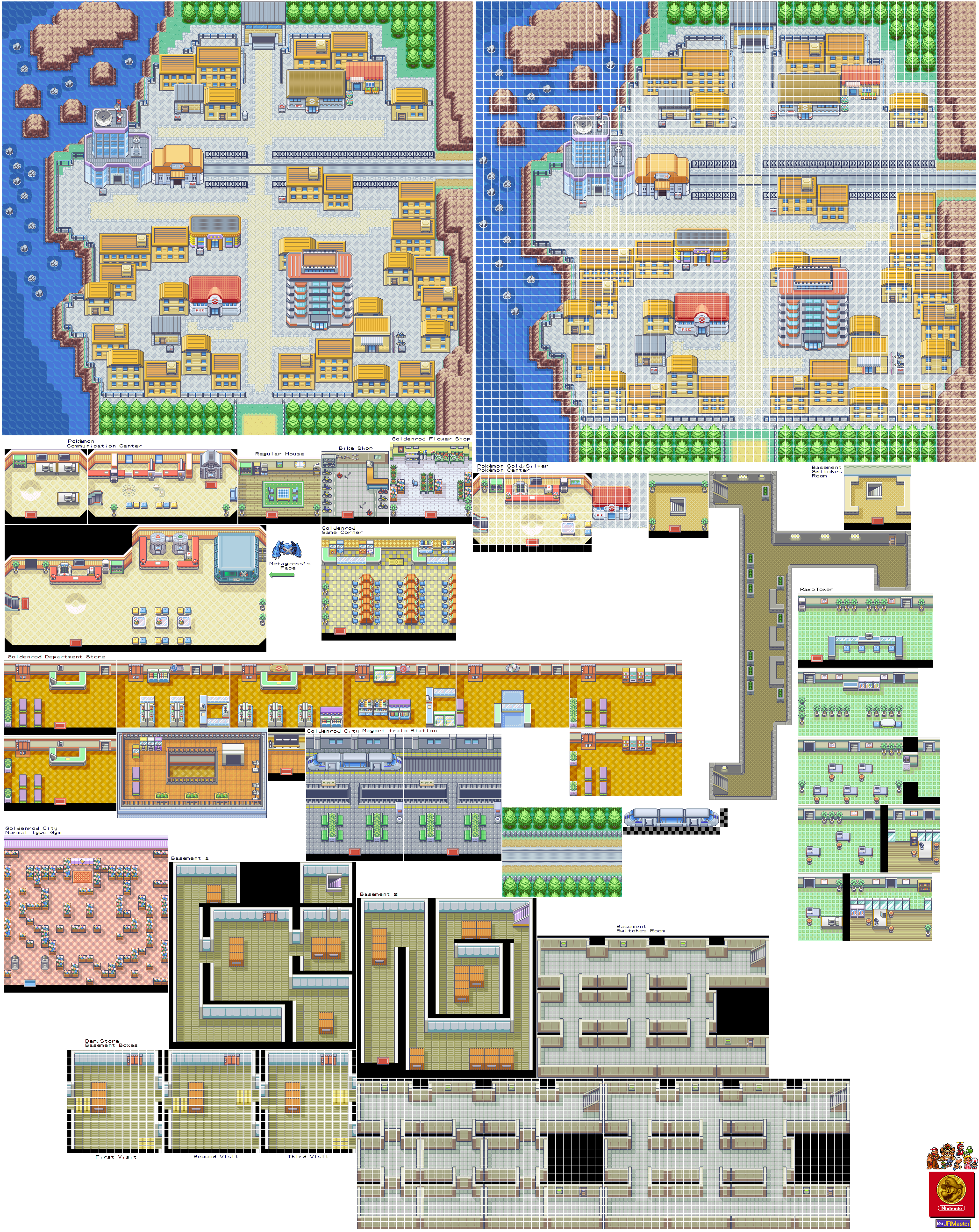 Pokémon Generation 2 Customs - Goldenrod City (GBA-Style)