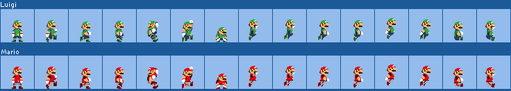 Mario & Luigi (Super Mario Strikers, Super Mario Maker-Style)