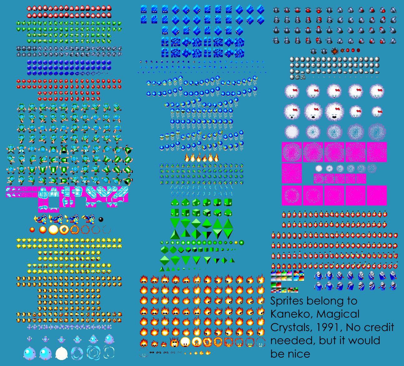 Magical Crystals - Enemies