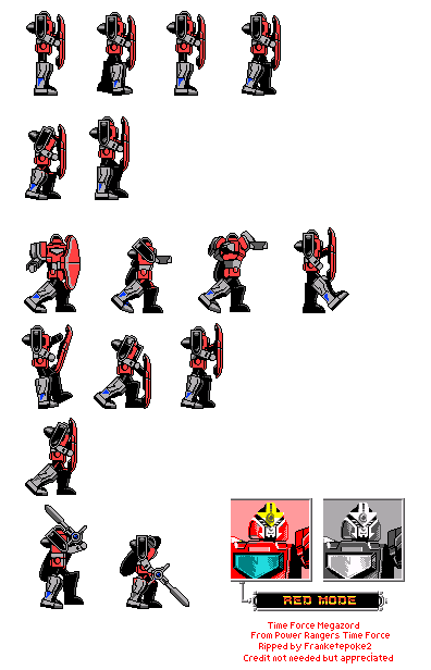 Power Rangers: Time Force - Time Force Megazord (Red Mode)
