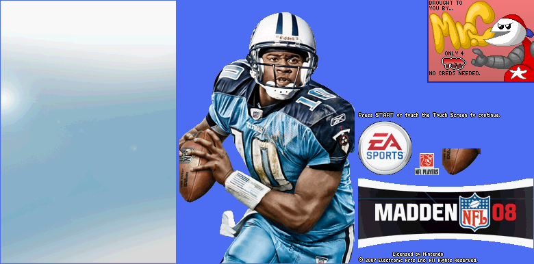 Madden NFL 08 - Title Screen