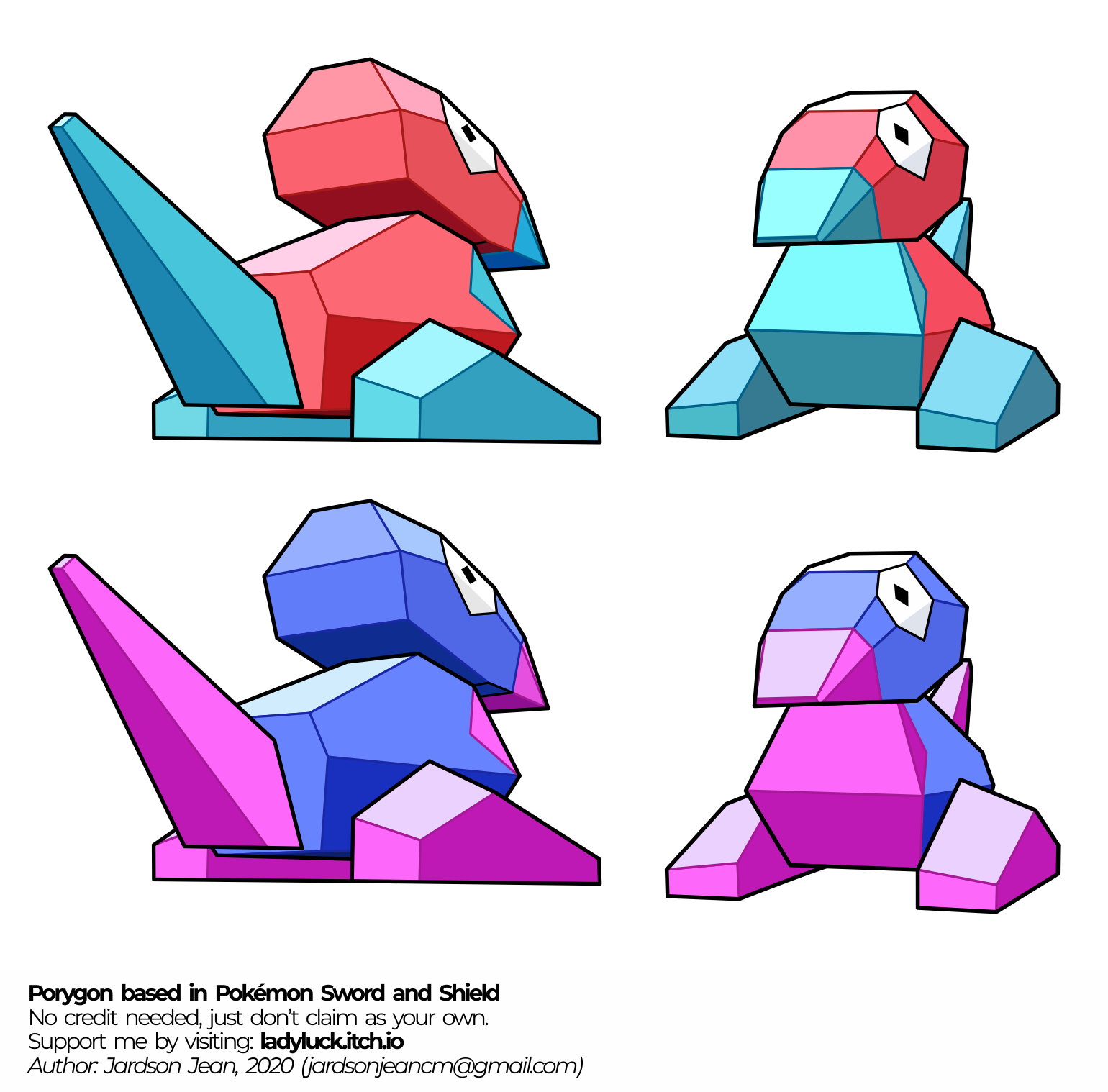 Pokémon Generation 1 Customs - #137 Porygon (Sword & Shield)