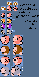 Waddle Dees (Expanded, Kirby's Adventure-Style)