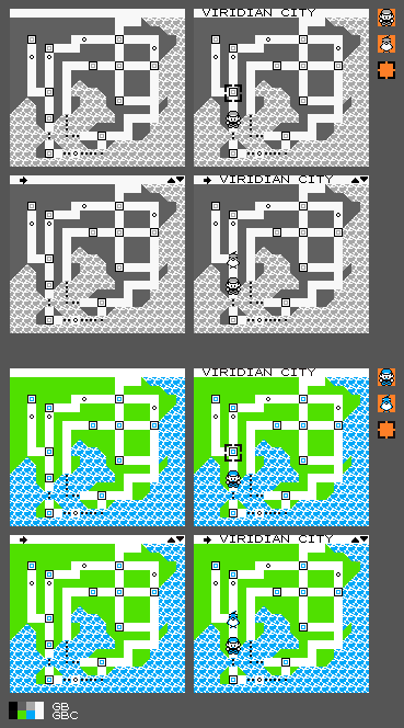 Pokémon Yellow - Maps (World Map & Flight)