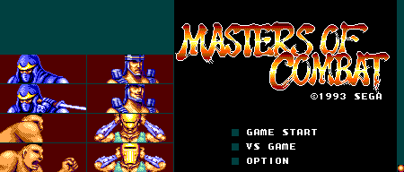 Masters of Combat (PAL) - Intro & Title Screen
