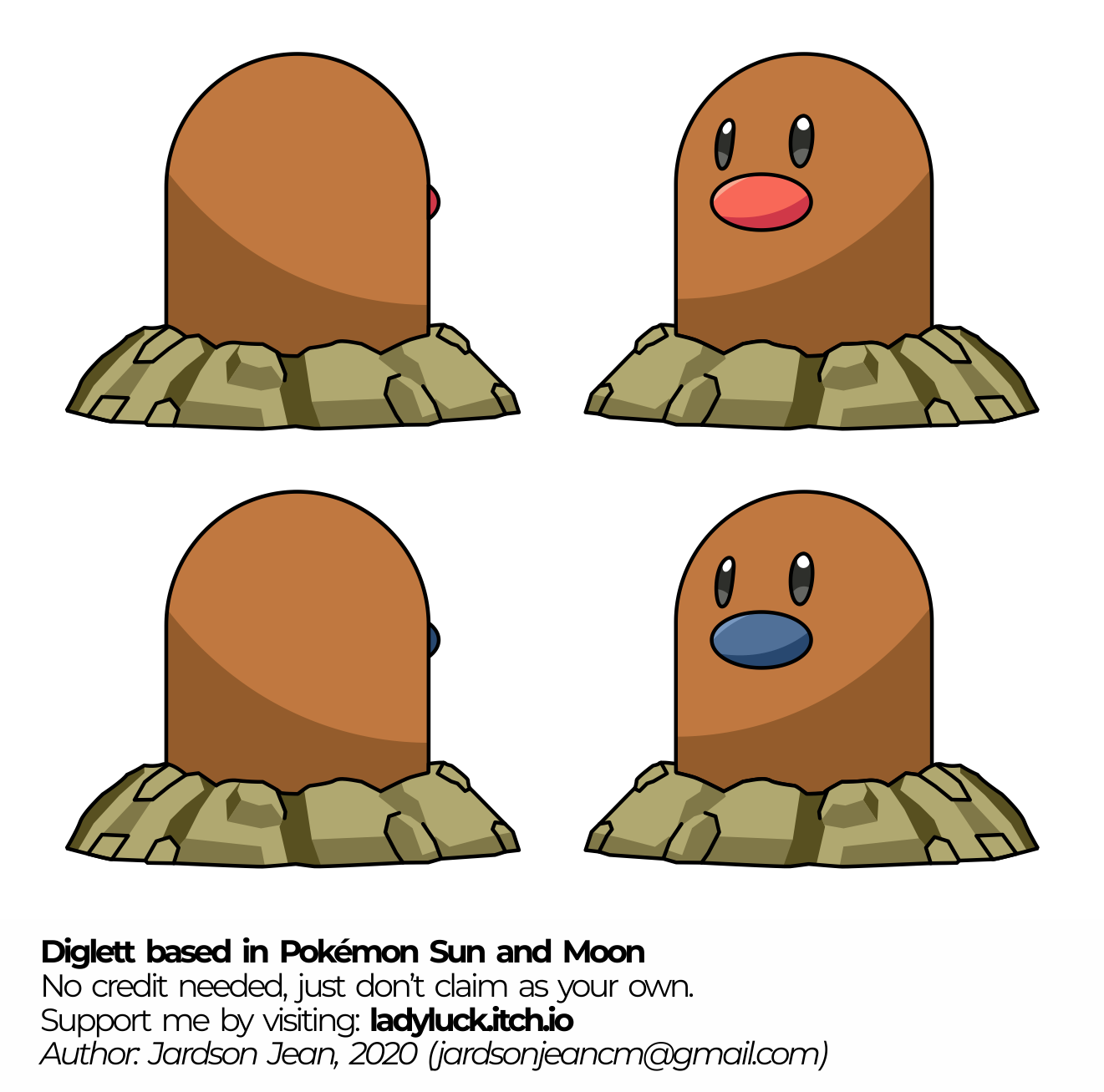 Pokémon Generation 1 Customs - #050 Diglett (Sun & Moon)