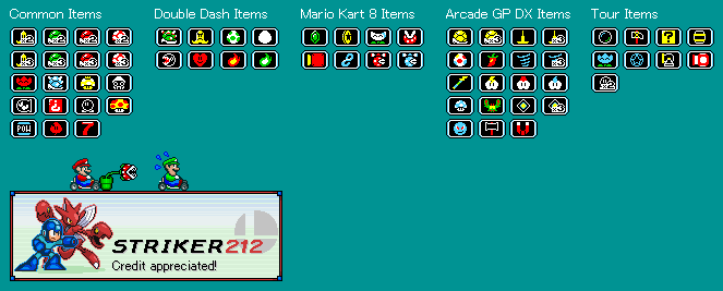 Mario Kart Items (Super Mario Kart-Style)