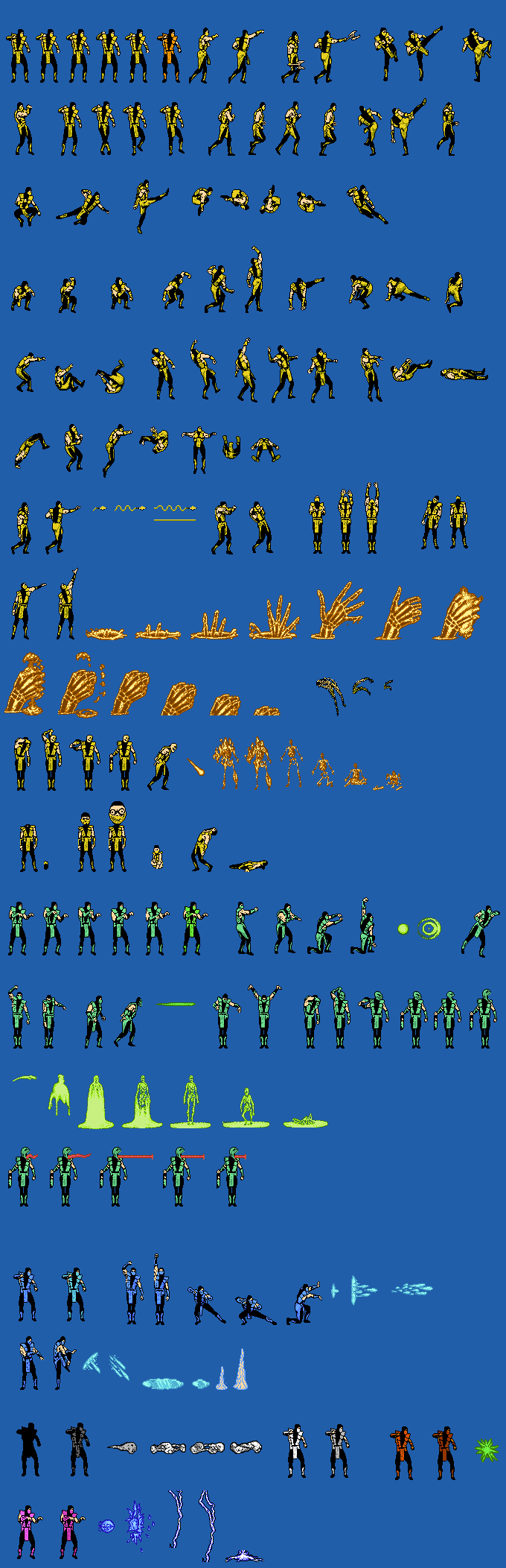 Mortal Kombat 3 Reptile Sprite