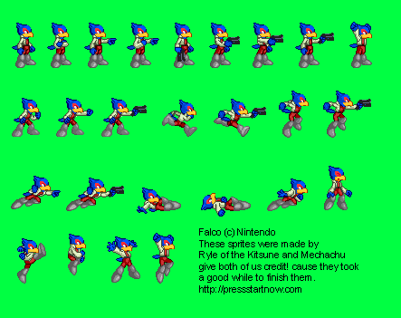 Super Smash Bros. Customs - Falco (Mega Man 8-Style)