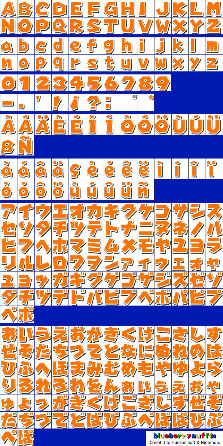 Mario Party 7 - Font