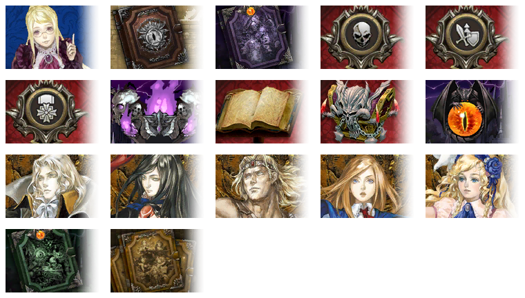 Castlevania: Grimoire of Souls - Mission Icons