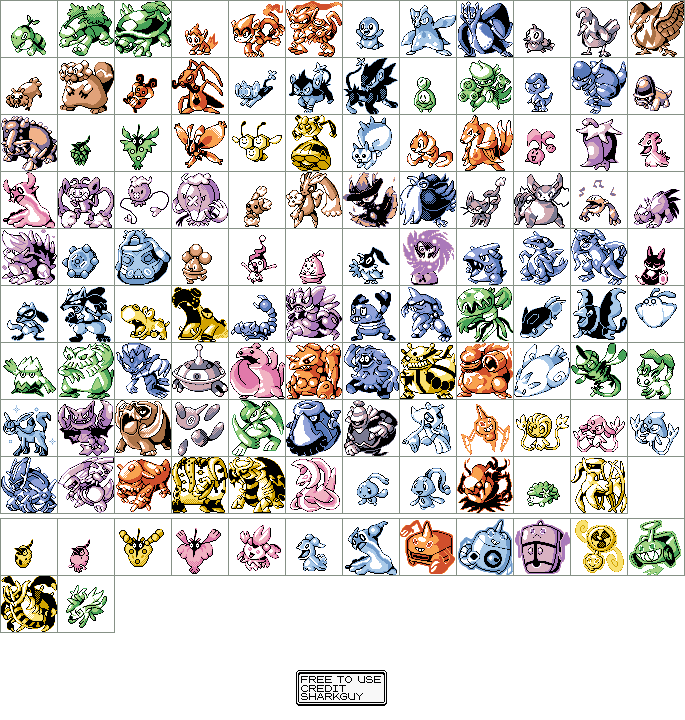 Sinnoh Pokémon (R/G/B-Style)