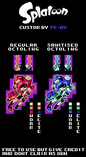 Splatoon Customs - Octoling (RPG-Style)