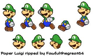 Mario & Luigi: Paper Jam - Paper Luigi