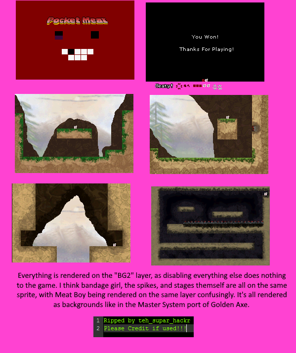 Pocket Meat (Homebrew) - General Sprites