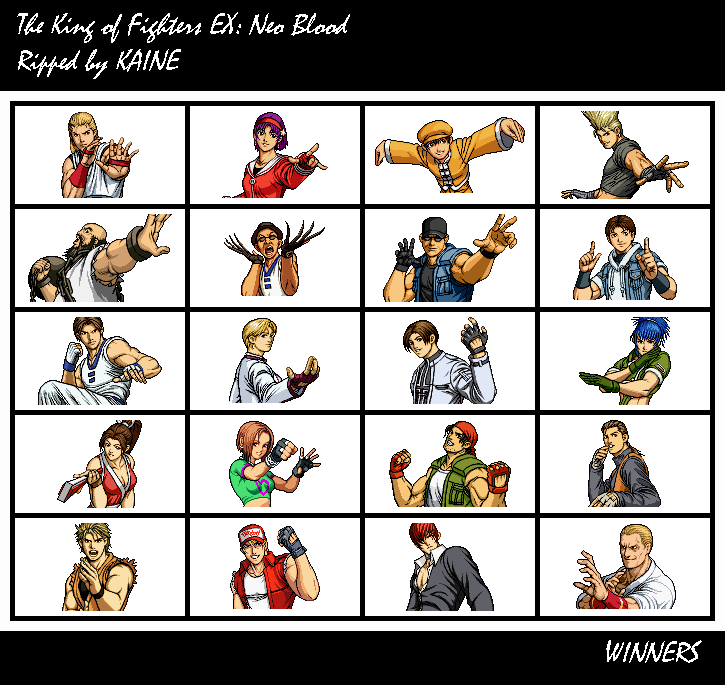 The King of Fighters EX: NeoBlood - Win Portraits