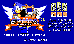 Sonic the Hedgehog 2 - Title Screen