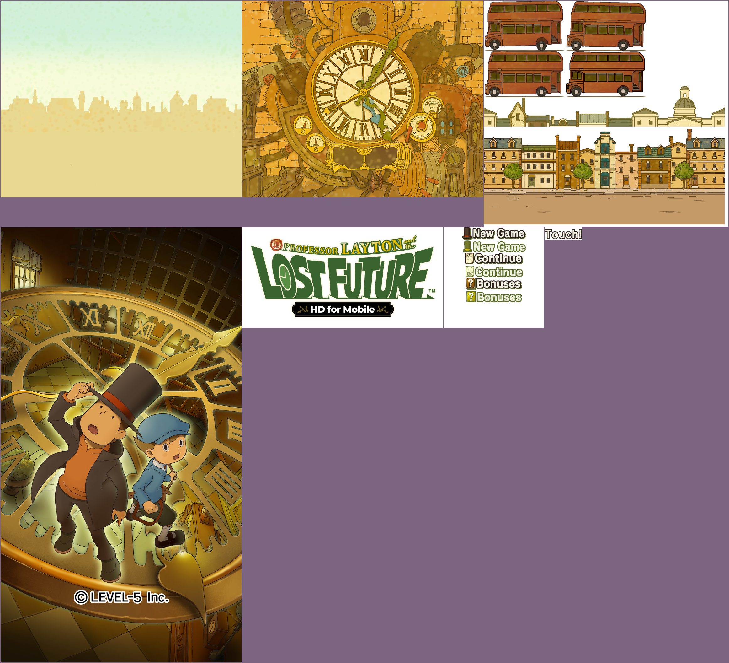Professor Layton and the Unwound Future in HD - Title Screen