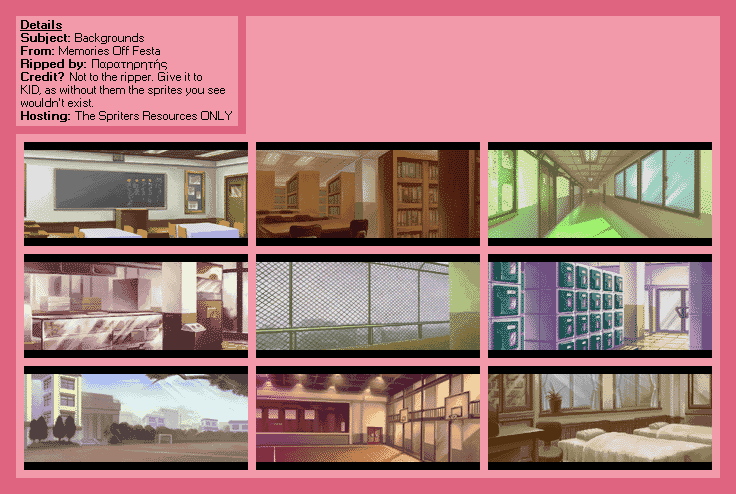 Memories Off Festa (JPN) - Backgrounds