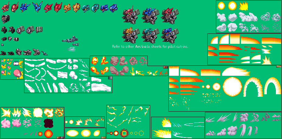 Super Robot Wars W - Aestivalis Artillery Frame