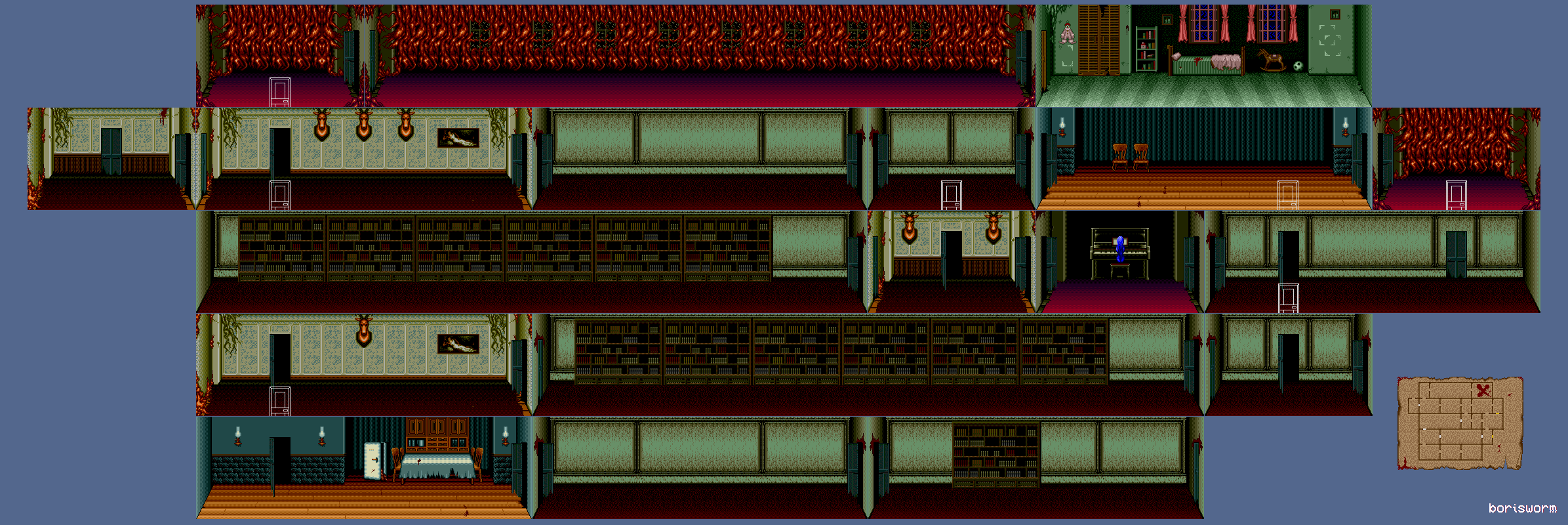 Splatterhouse 3 - Mansion 3rd Floor