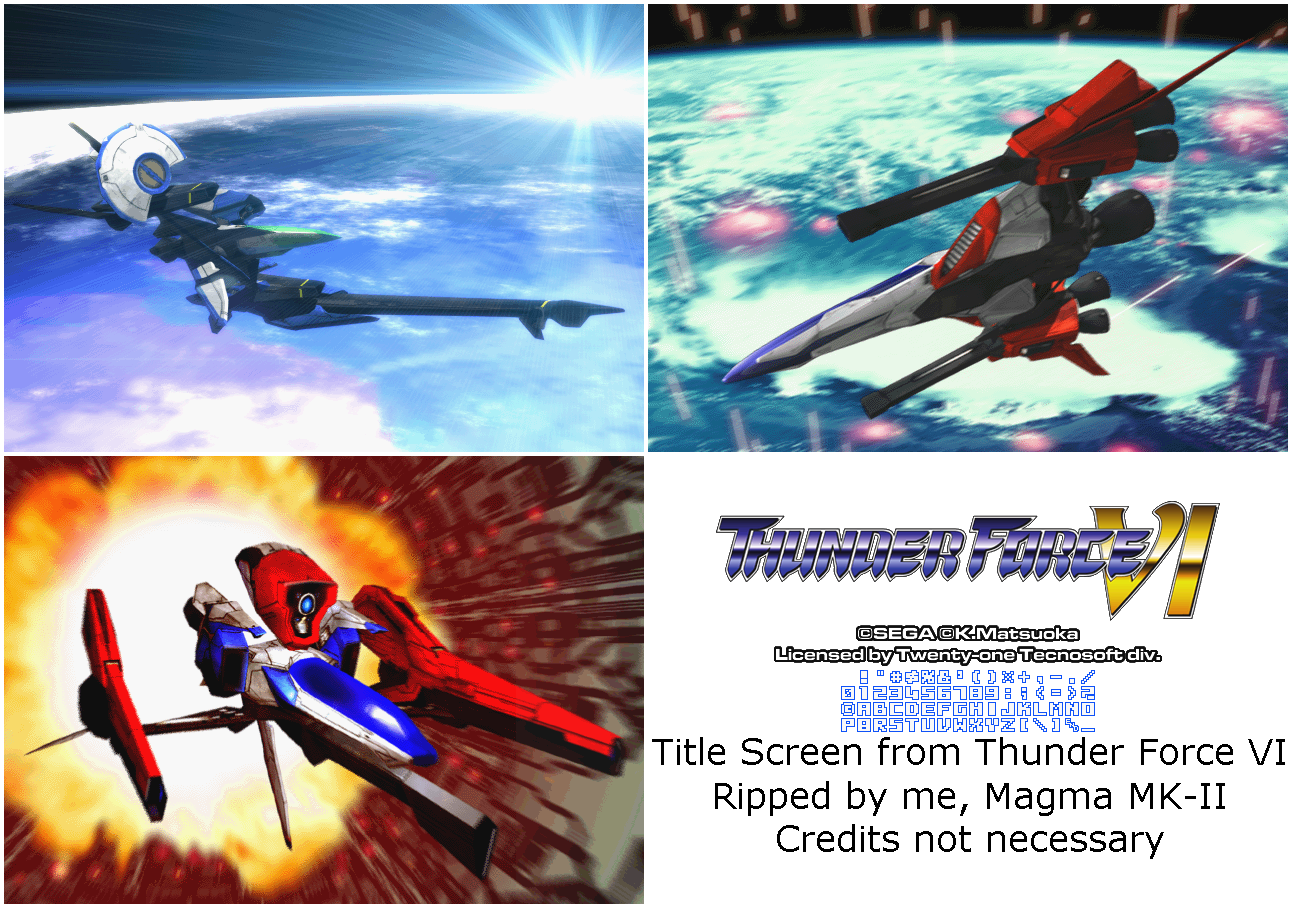 Thunder Force VI - Title Screen