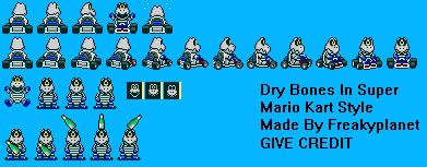 Dry Bones (Super Mario Kart-Style)