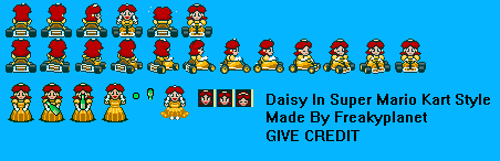 super mario kart custom sprites