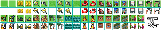 RollerCoaster Tycoon 2 - HUD Icons
