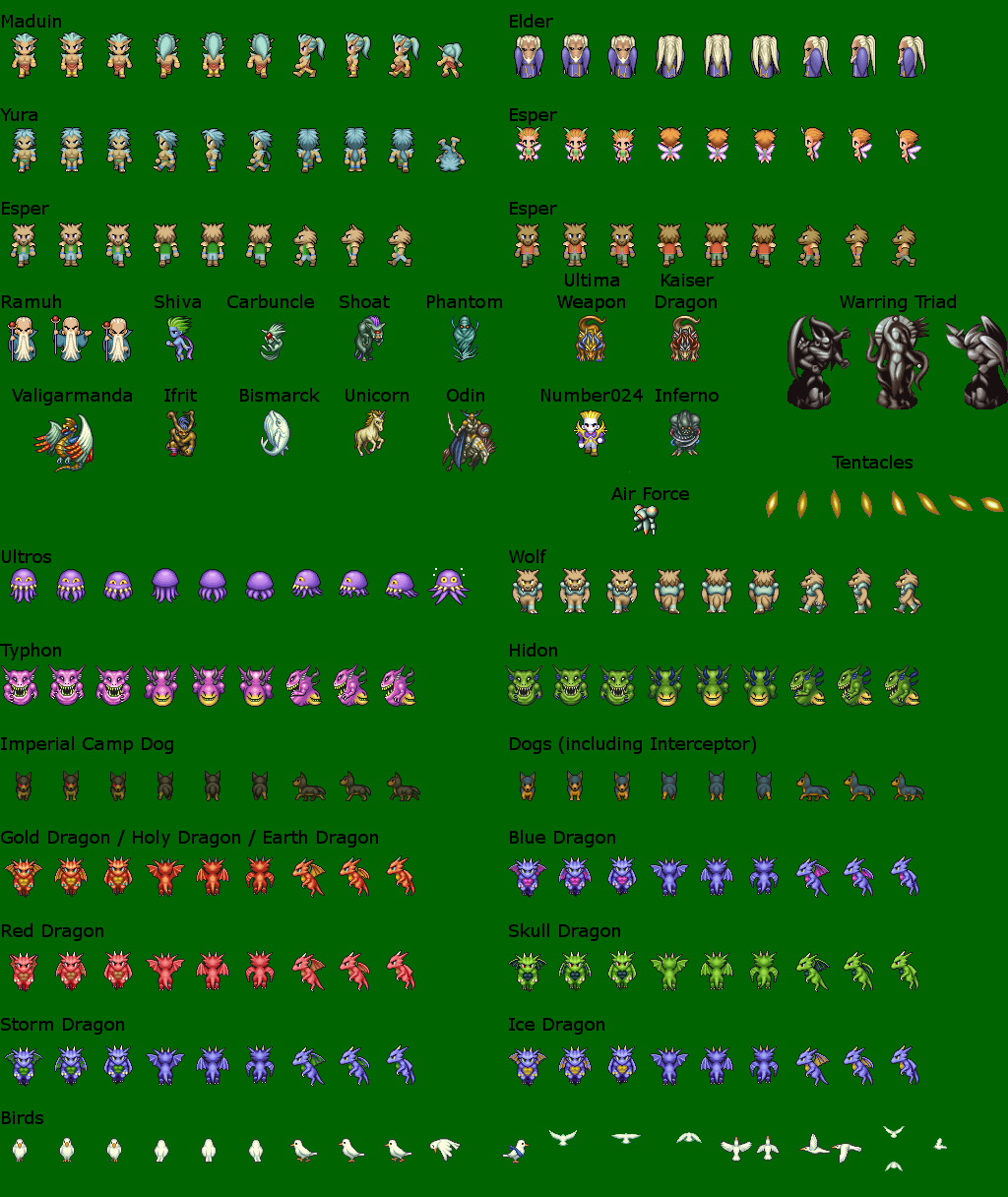 Final Fantasy 6 - NPCs (Creatures)