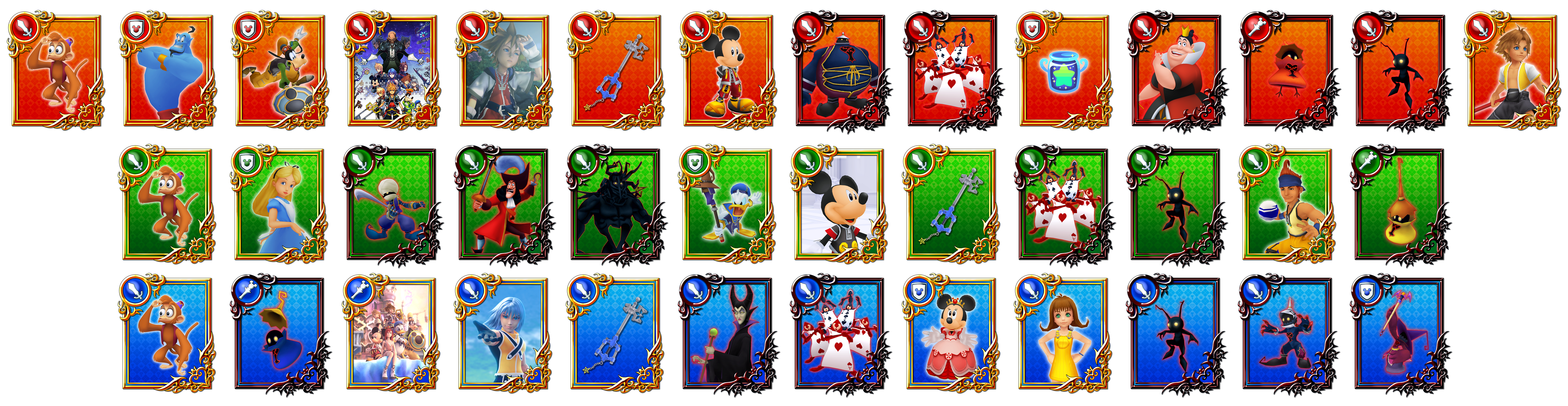 Kingdom Hearts Union χ - Card Set 01