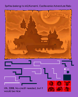 Castlevania Adventure ReBirth - Map