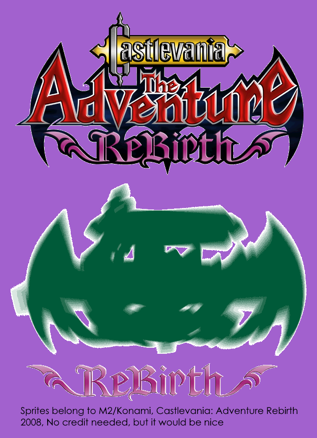Castlevania Adventure ReBirth - Title Screen