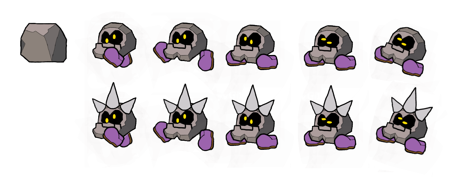 Paper Mario Customs - Cleft (Modern-Style)