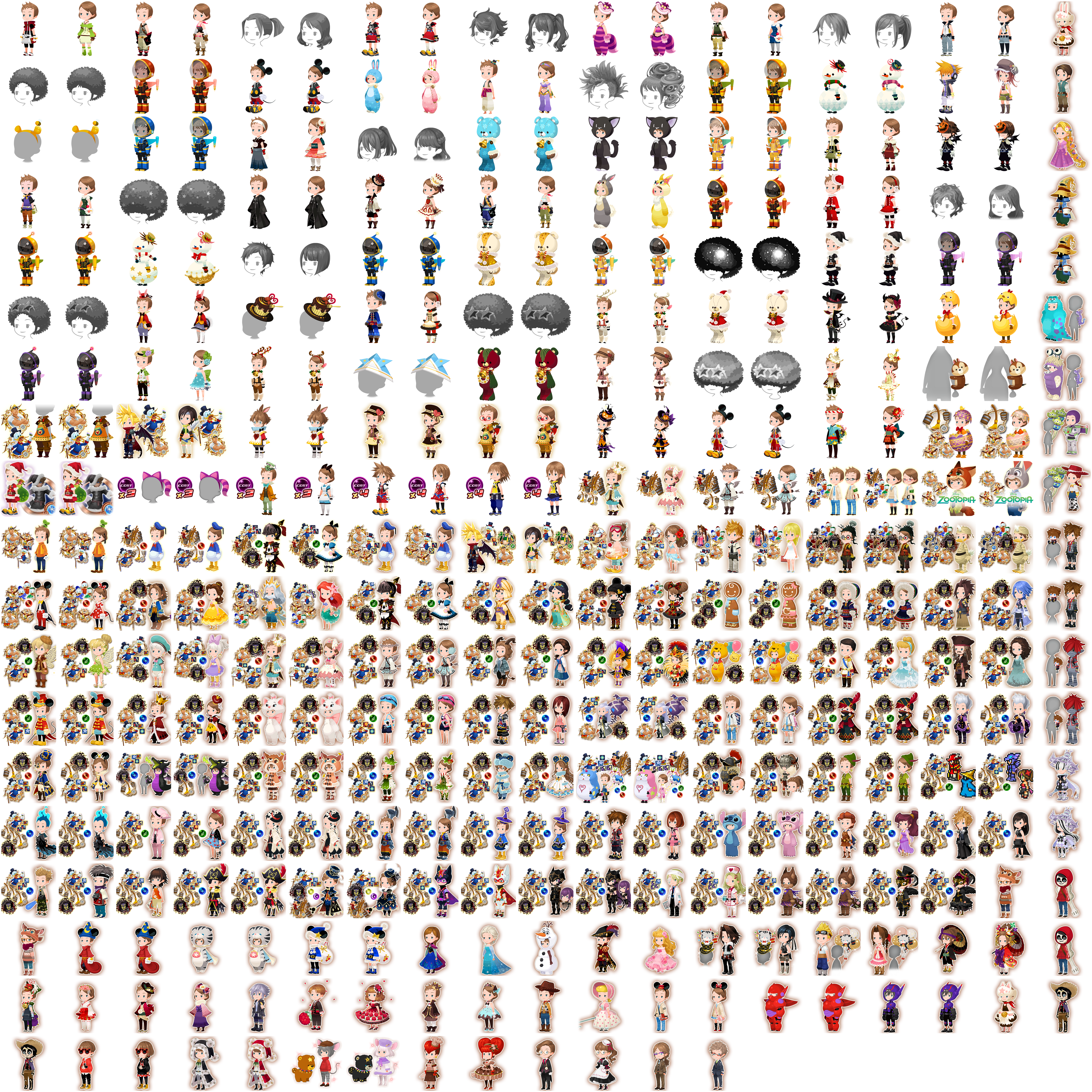 Kingdom Hearts Union χ - Avatar Board Icons