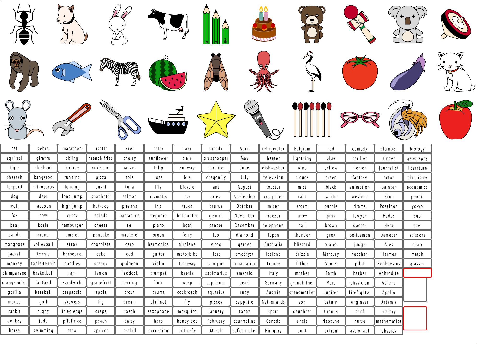 Brain Exercise with Dr. Kawashima - Objects (Category E)