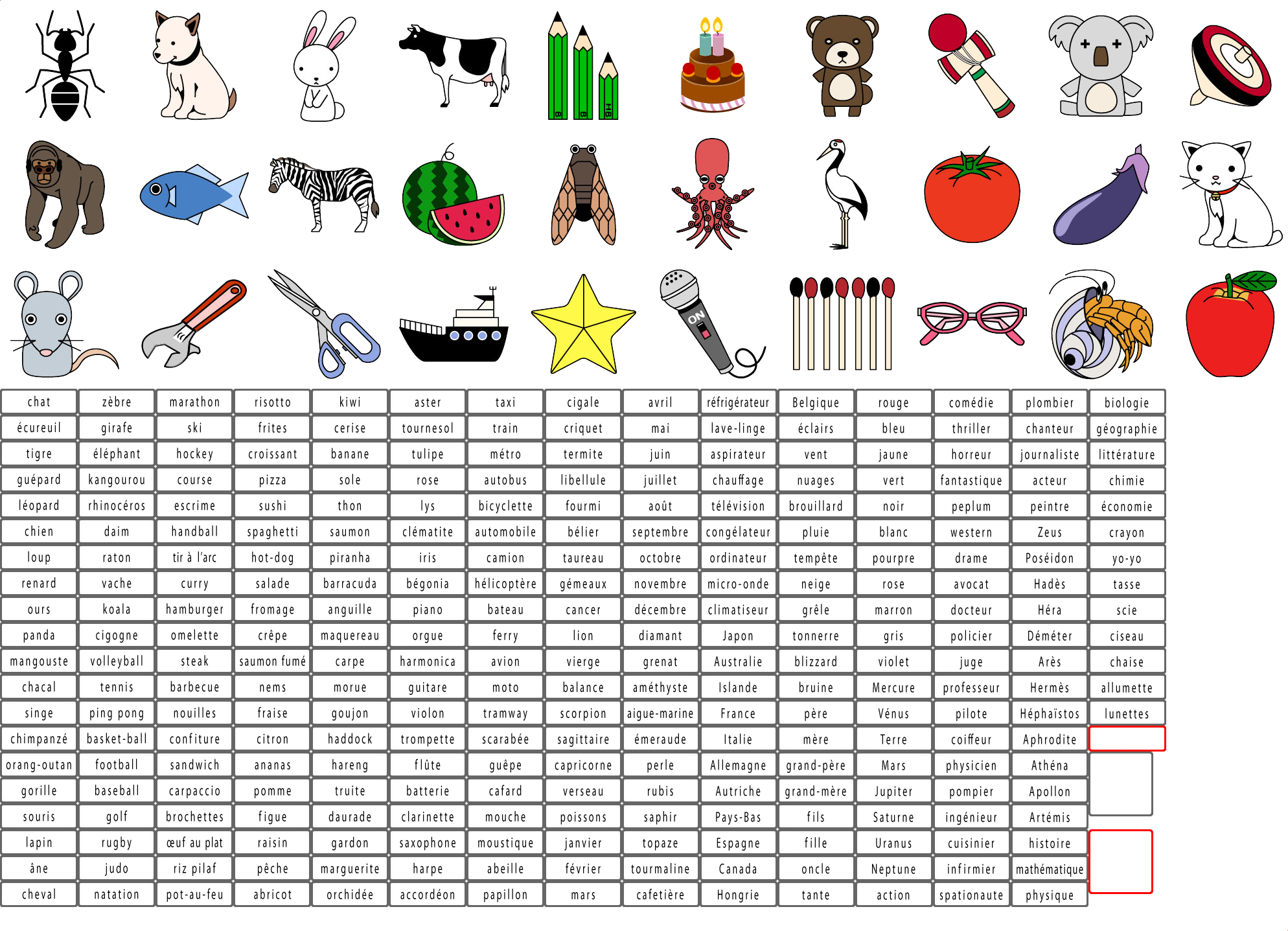 Brain Exercise with Dr. Kawashima - Objects (Category F)